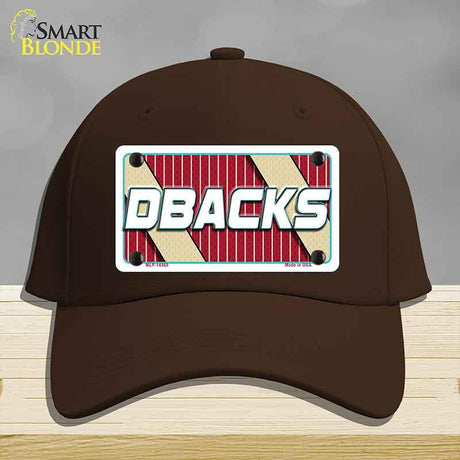 DBACKS Graphic Novelty License Plate Hat HAT-MLP-14565 Cotton Dark Brown