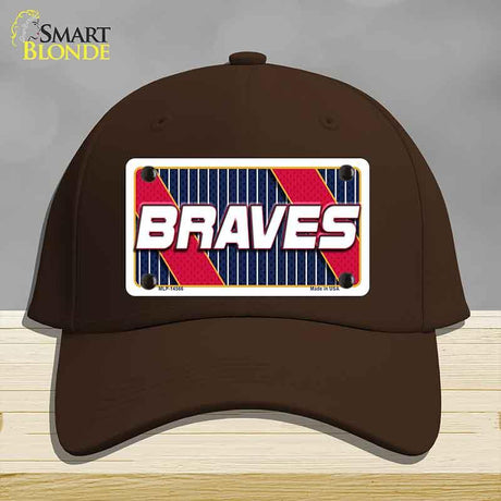 BRAVES Graphic Novelty License Plate Hat HAT-MLP-14566 Cotton Dark Brown