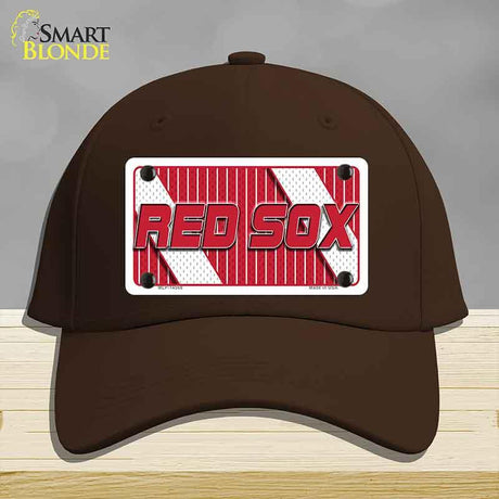 RED SOX Graphic Novelty License Plate Hat HAT-MLP-14568 Cotton Dark Brown