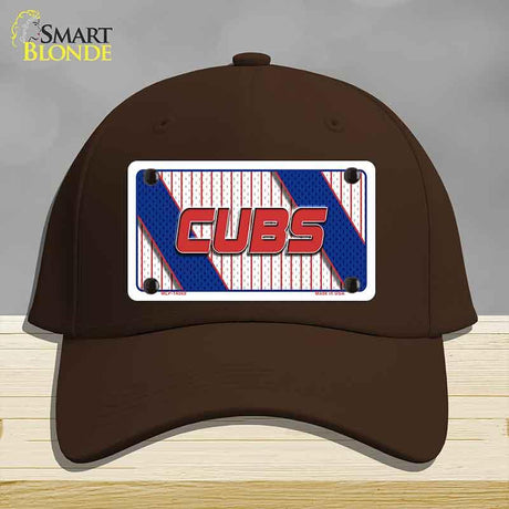 CUBS Graphic Novelty License Plate Hat HAT-MLP-14569 Cotton Dark Brown