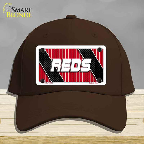 REDS Graphic Novelty License Plate Hat HAT-MLP-14571 Cotton Dark Brown