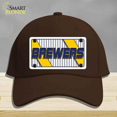 BREWERS Graphic Novelty License Plate Hat HAT-MLP-14580 Cotton Dark Brown