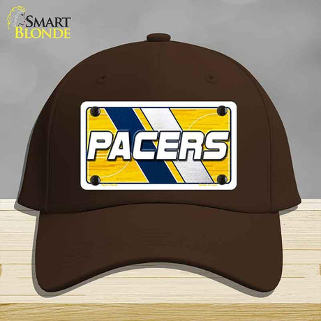 Brown cap with Pacers logo on a gray background