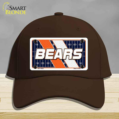 BEARS Graphic Novelty License Plate Hat HAT-MLP-14630 Cotton Dark Brown