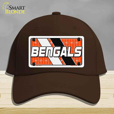 BENGALS Graphic Novelty License Plate Hat HAT-MLP-14631 Cotton Dark Brown
