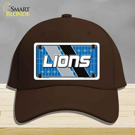 LIONS Graphic Novelty License Plate Hat HAT-MLP-14635 Cotton Dark Brown