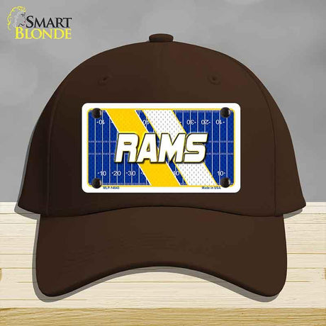 RAMS Graphic Novelty License Plate Hat HAT-MLP-14643 Cotton Dark Brown