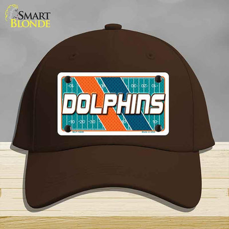 DOLPHINS Graphic Novelty License Plate Hat HAT-MLP-14644 Cotton Dark Brown