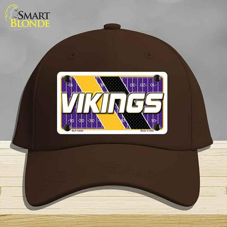 VIKINGS Graphic Novelty License Plate Hat HAT-MLP-14645 Cotton Dark Brown