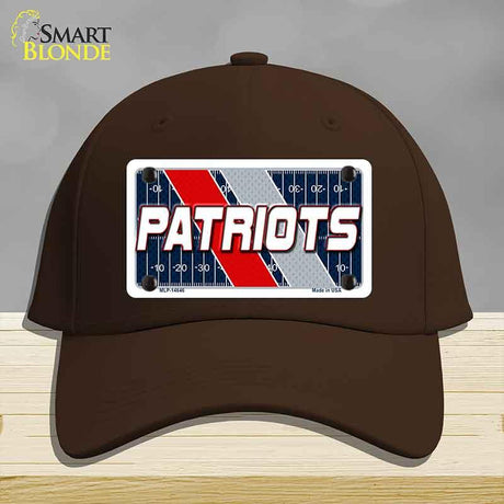 PATRIOTS Graphic Novelty License Plate Hat HAT-MLP-14646 Cotton Dark Brown