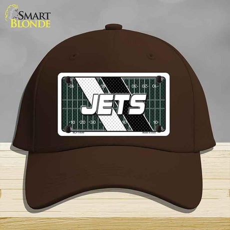 JETS Graphic Novelty License Plate Hat HAT-MLP-14649 Cotton Dark Brown