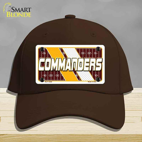 COMMANDERS Graphic Novelty License Plate Hat HAT-MLP-14656 Cotton Dark Brown