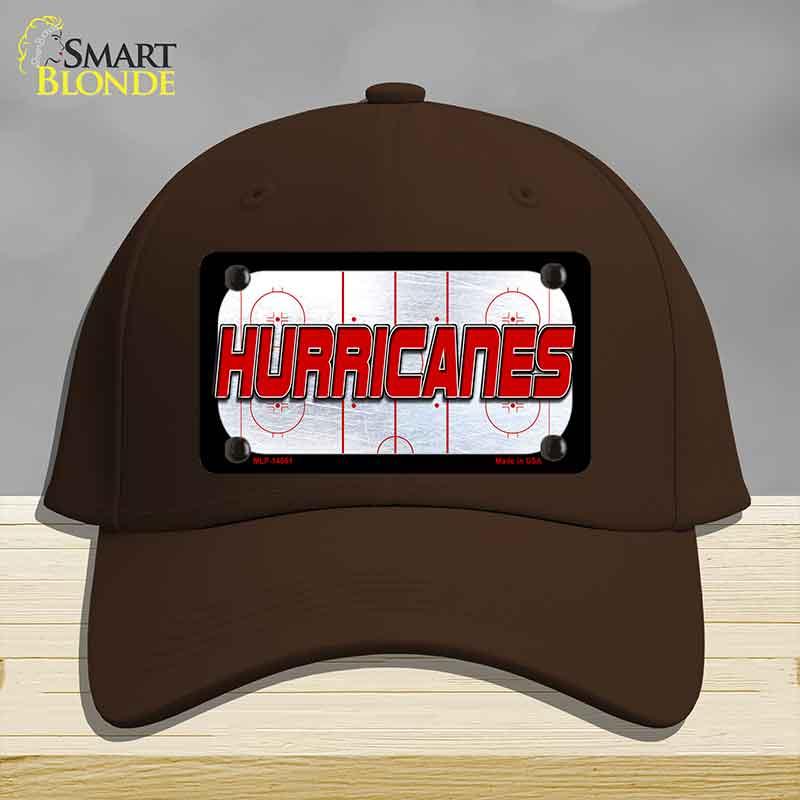 HURRICANES Graphic Novelty License Plate Hat HAT-MLP-14661 Cotton Dark Brown