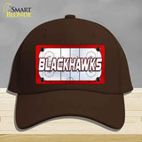 BLACKHAWKS Graphic Novelty License Plate Hat HAT-MLP-14662 Cotton Dark Brown