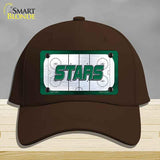 STARS Graphic Novelty License Plate Hat HAT-MLP-14665 Cotton Dark Brown