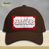 PANTHERS Graphic Novelty License Plate Hat HAT-MLP-14668 Cotton Dark Brown