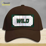WILD Graphic Novelty License Plate Hat HAT-MLP-14670 Cotton Dark Brown