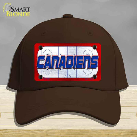CANADIENS Graphic Novelty License Plate Hat HAT-MLP-14671 Cotton Dark Brown