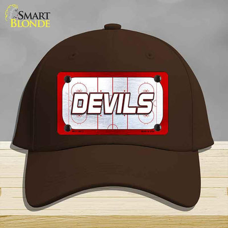 DEVILS Graphic Novelty License Plate Hat HAT-MLP-14673 Cotton Dark Brown