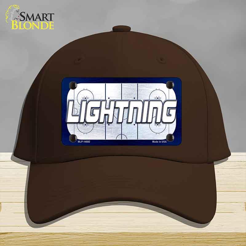 LIGHTNING Graphic Novelty License Plate Hat HAT-MLP-14682 Cotton Dark Brown