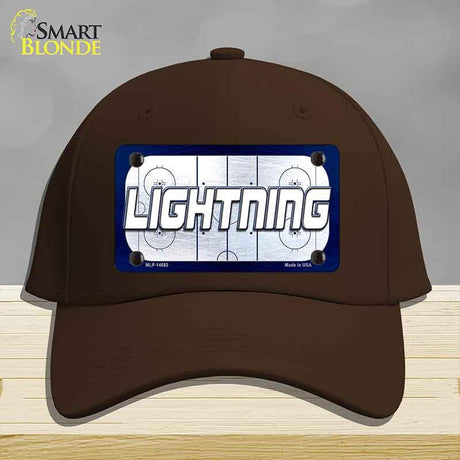 LIGHTNING Graphic Novelty License Plate Hat HAT-MLP-14682 Cotton Dark Brown