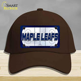MAPLE LEAFS Graphic Novelty License Plate Hat HAT-MLP-14683 Cotton Dark Brown