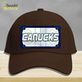 CANUCKS Graphic Novelty License Plate Hat HAT-MLP-14685 Cotton Dark Brown