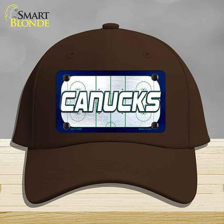 CANUCKS Graphic Novelty License Plate Hat HAT-MLP-14685 Cotton Dark Brown