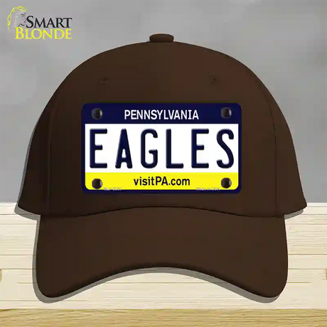 Eagles Pennsylvania State Novelty License Plate Hat Cotton / Dark Brown