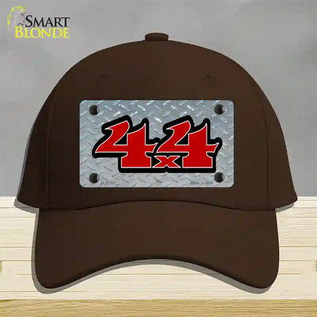 4 X 4 Diamond Novelty License Plate Hat Cotton / Dark Brown