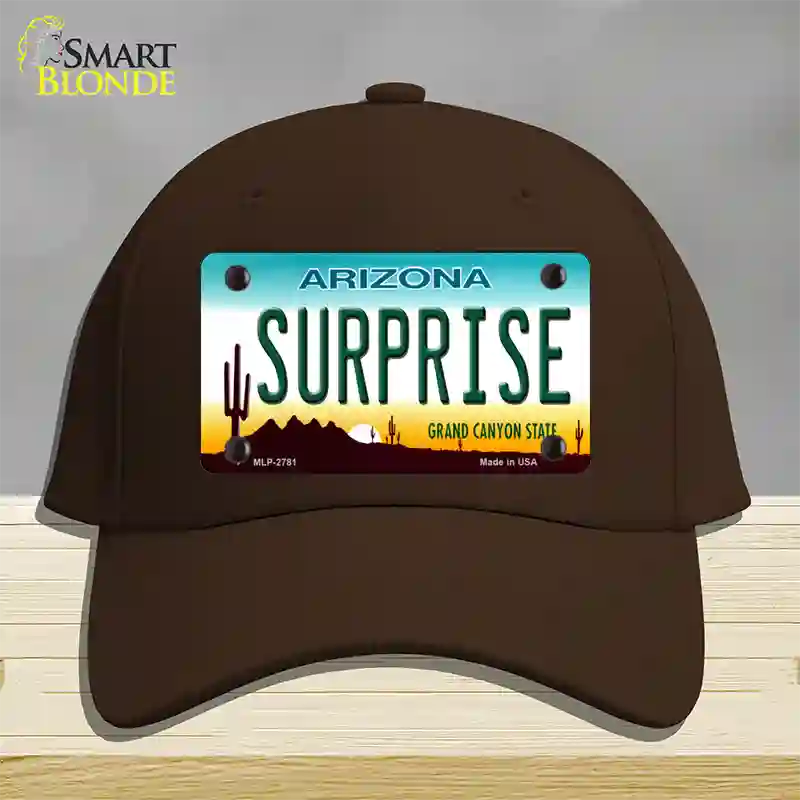 Surprise Arizona Novelty License Plate Hat Cotton / Dark Brown