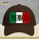 Mexico Novelty License Plate Hat Cotton / Dark Brown