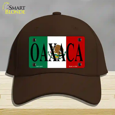 Oaxaca Novelty License Plate Hat Cotton / Dark Brown