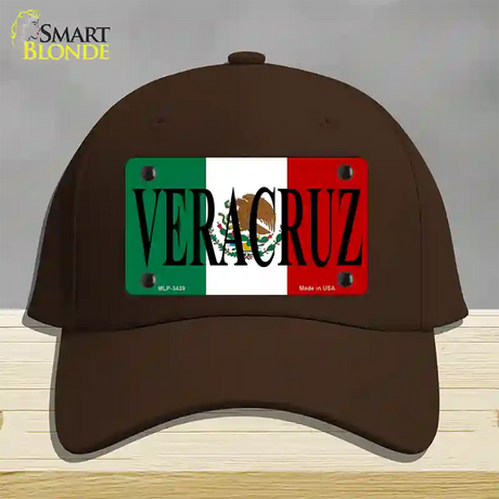 Veracruz Novelty License Plate Hat Cotton / Dark Brown