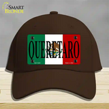 Queretaro Mexico Flag Novelty License Plate Hat Cotton / Dark Brown