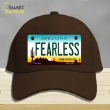Fearless Arizona Novelty License Plate Hat Cotton / Dark Brown
