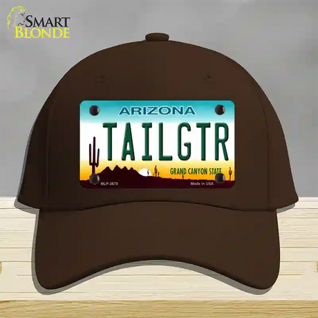 Tailgtr Arizona Novelty License Plate Hat Cotton / Dark Brown