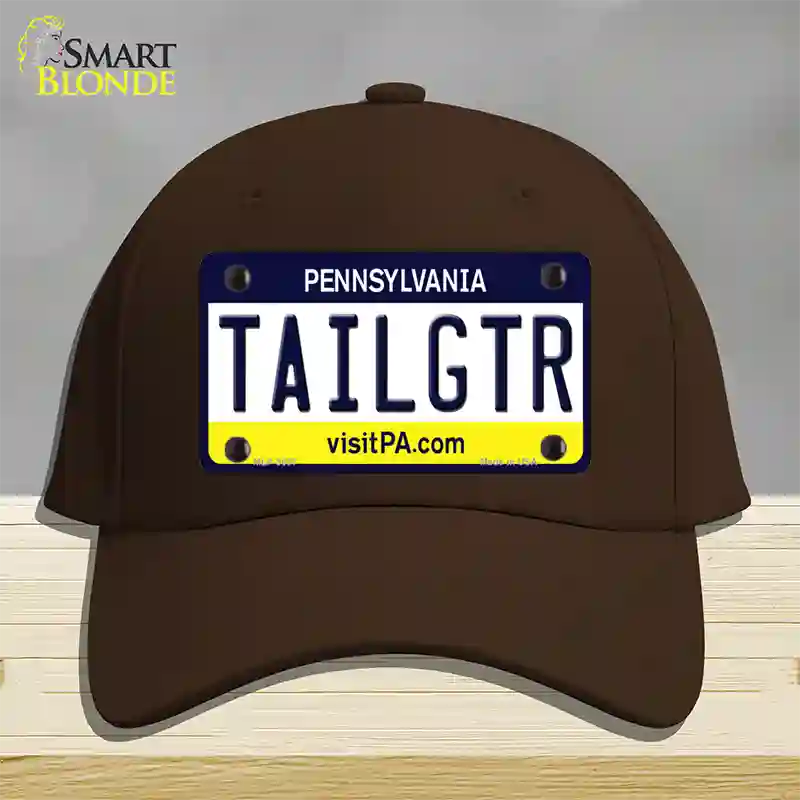 Tailgtr Pennsylvania Novelty License Plate Hat Cotton / Dark Brown