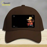 Cowboy Offset Novelty License Plate Hat Cotton / Dark Brown
