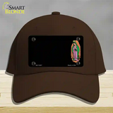 Virgin Mary Offset Novelty License Plate Hat Cotton / Dark Brown