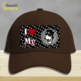 I Love My Rottweiler Novelty License Plate Hat Cotton / Dark Brown