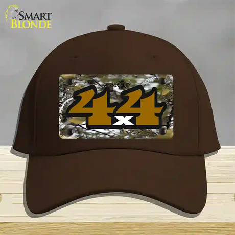 4x4 Camouflage Novelty License Plate Hat Cotton / Dark Brown