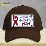 Worlds Greatest Mom Novelty License Plate Hat Cotton / Dark Brown