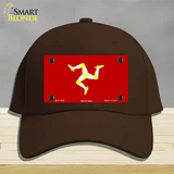 Isle Of Man Flag Novelty License Plate Hat Cotton / Dark Brown