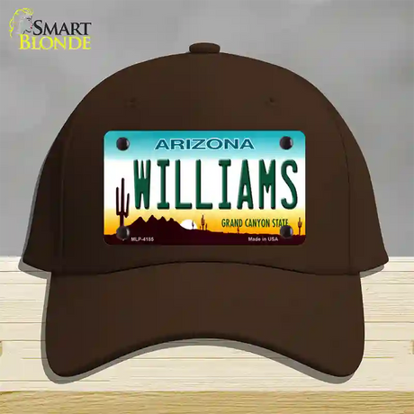 Williams Arizona Novelty License Plate Hat Cotton / Dark Brown