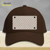 Tan Polka Dot Novelty License Plate Hat Cotton / Dark Brown