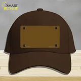 Brown Solid Novelty License Plate Hat Cotton / Dark Brown