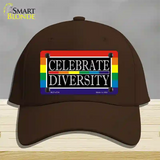 Celebrate Diversity Novelty License Plate Hat Cotton / Dark Brown