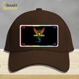 Fairy Novelty License Plate Hat Cotton / Dark Brown