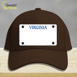 Virginia Old Dominion Blank Novelty License Plate Hat Cotton / Dark Brown